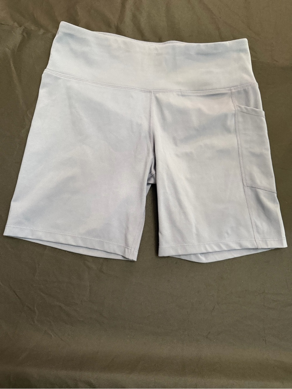 DKNY High-Waist Bike Shorts with Side Pocket